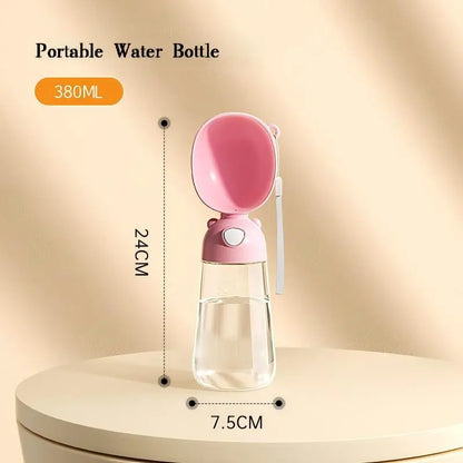 3-in-1 Portable Pet Water Bottle with Leak-Proof Storage and Integrated Poop Bag Dispenser - Perfect for Travel, Hiking, and Outdoor Walks. Easy to Disassemble and Clean, Designed for Practical Daily Use and Dry Food Feeding.