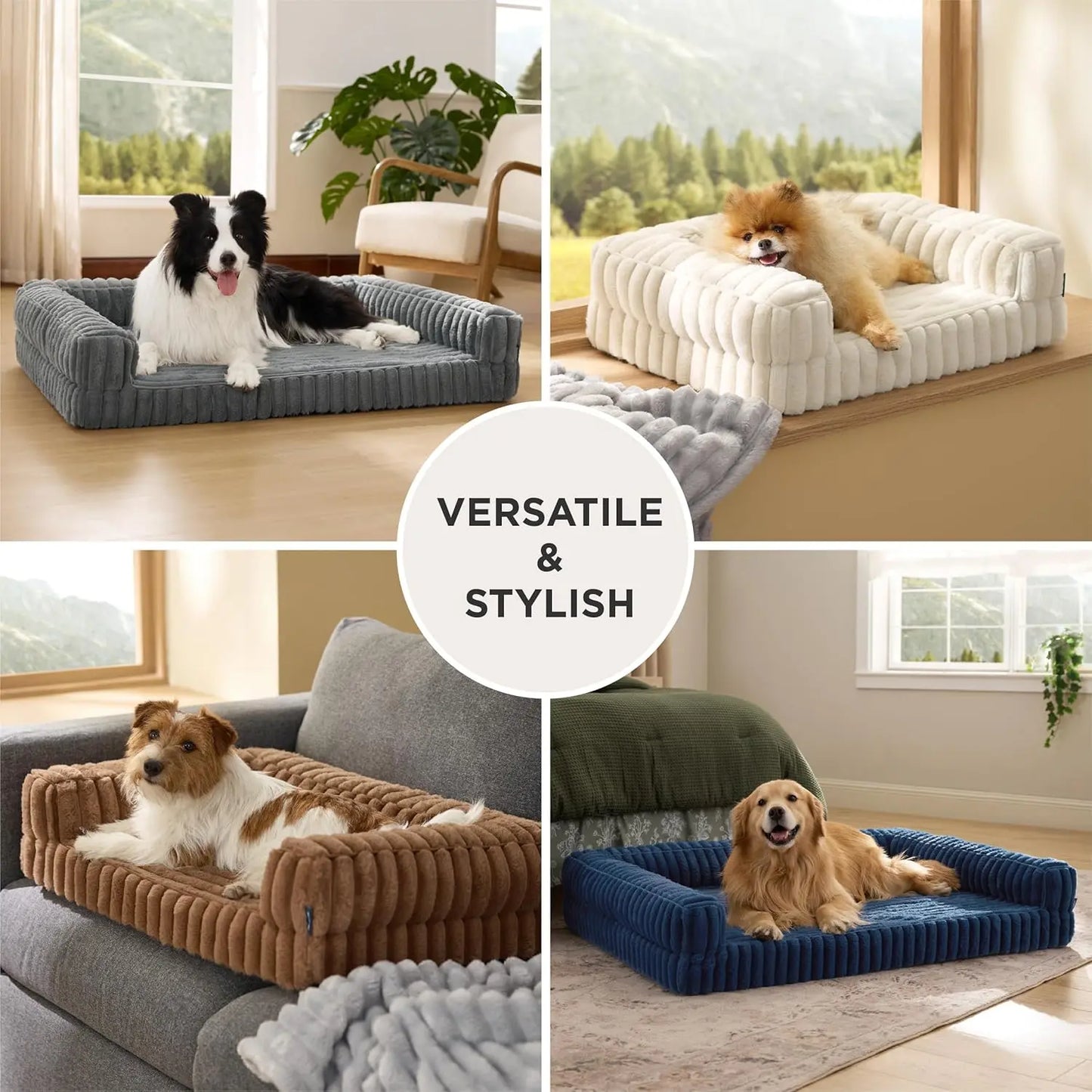 Bedsure Orthopedic Dog Bed for Extra Large Dogs - Waterproof Memory Foam with Non-Slip Base and Removable Corduroy Cover, Now Up to $20 Off
