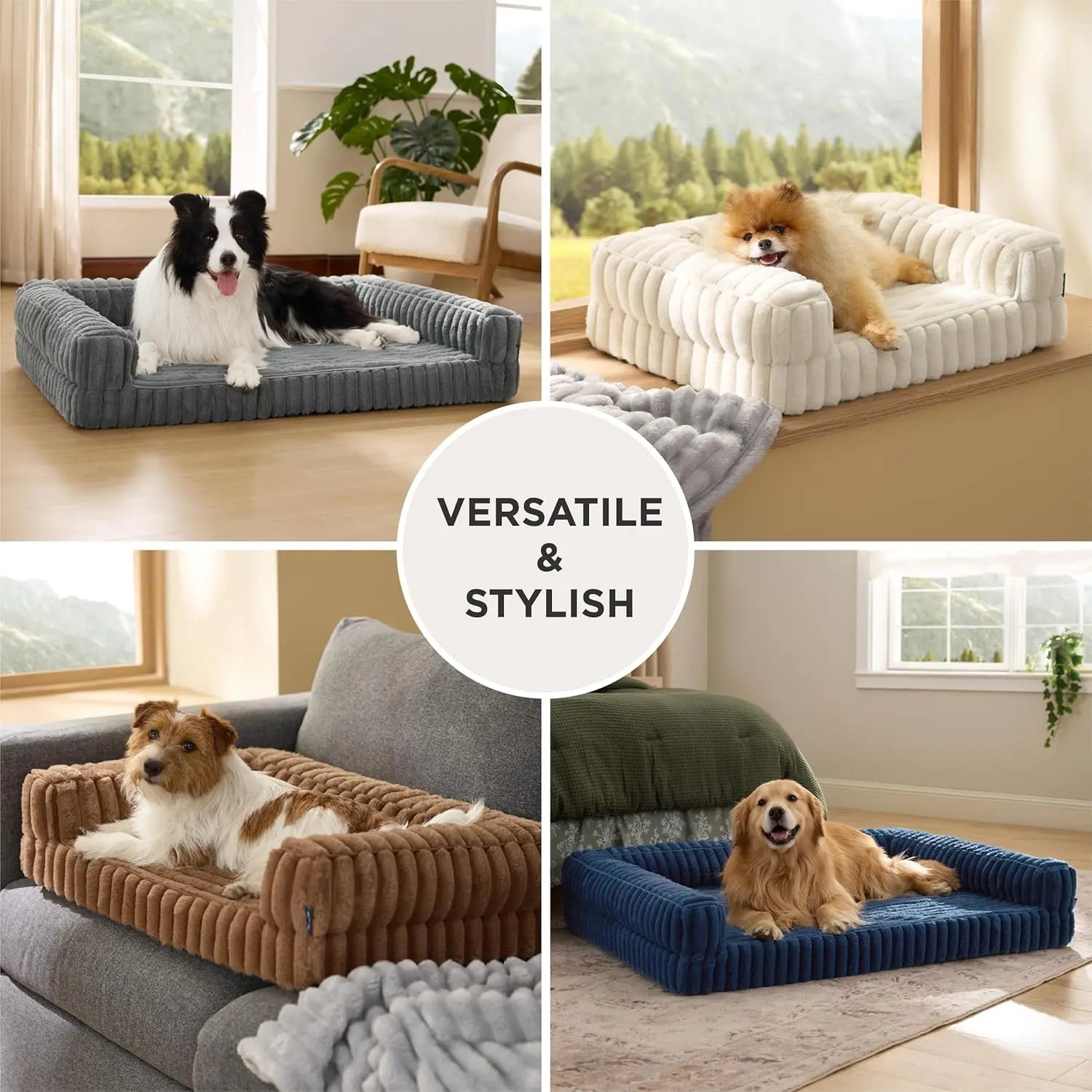 Bedsure Orthopedic Dog Bed for Extra Large Dogs - Waterproof Memory Foam with Non-Slip Base and Removable Corduroy Cover, Now Up to $20 Off
