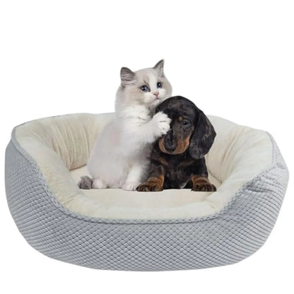 Loyalpaws Medium Orthopedic Memory Foam Pet Bed for Cats and Dogs, Washable with Non-Slip Base