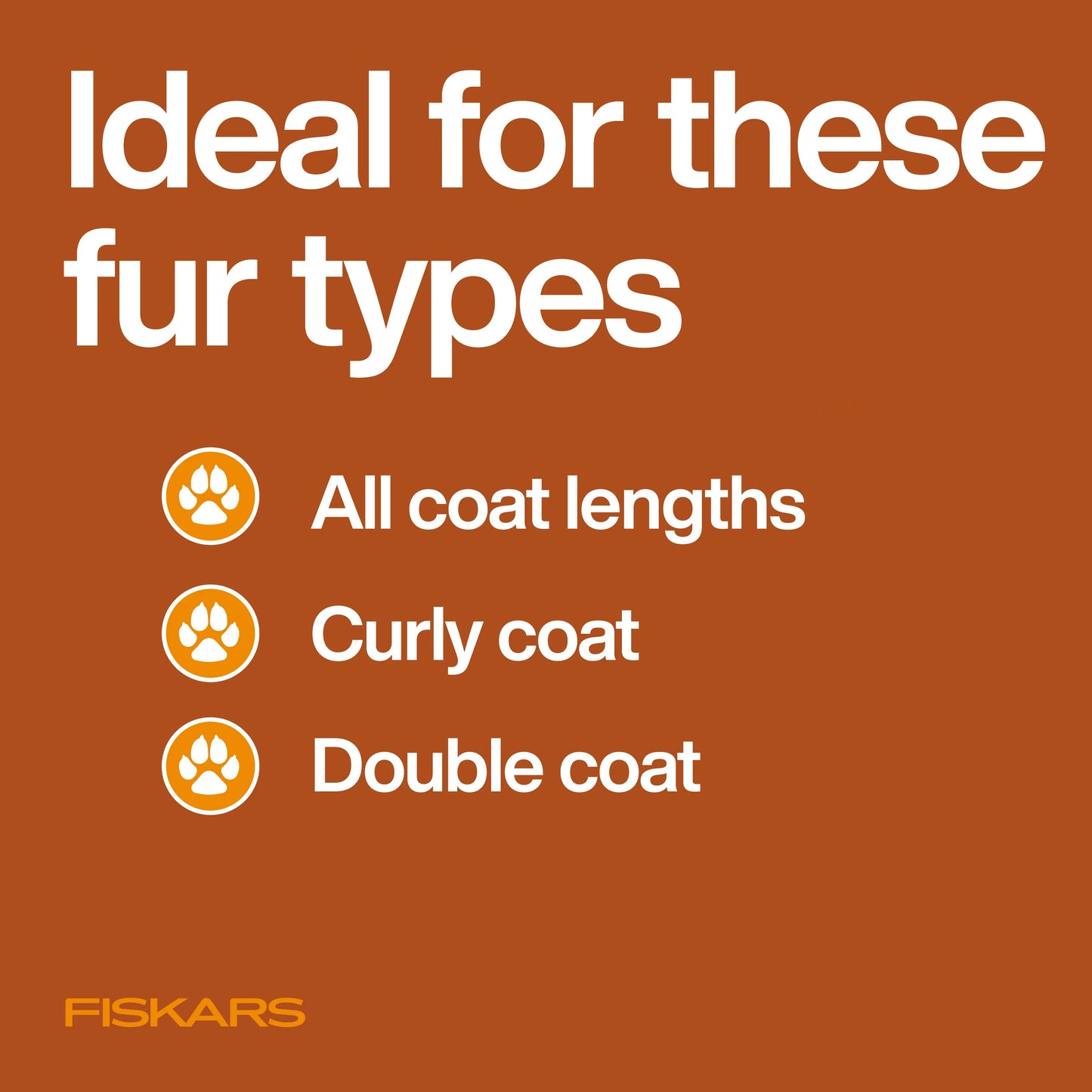 Fiskars Pet Slicker Brush for Gentle Deshedding and Softening - Durable Stainless Steel with Comfortable Softgrip Handle, 6.5 Inches