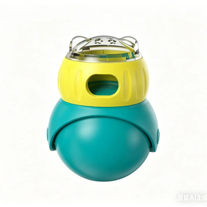 Cat and Small Dog Puzzle Food Dispensing Ball - Interactive Slow Feeder Toy for Boredom Relief and Enrichment