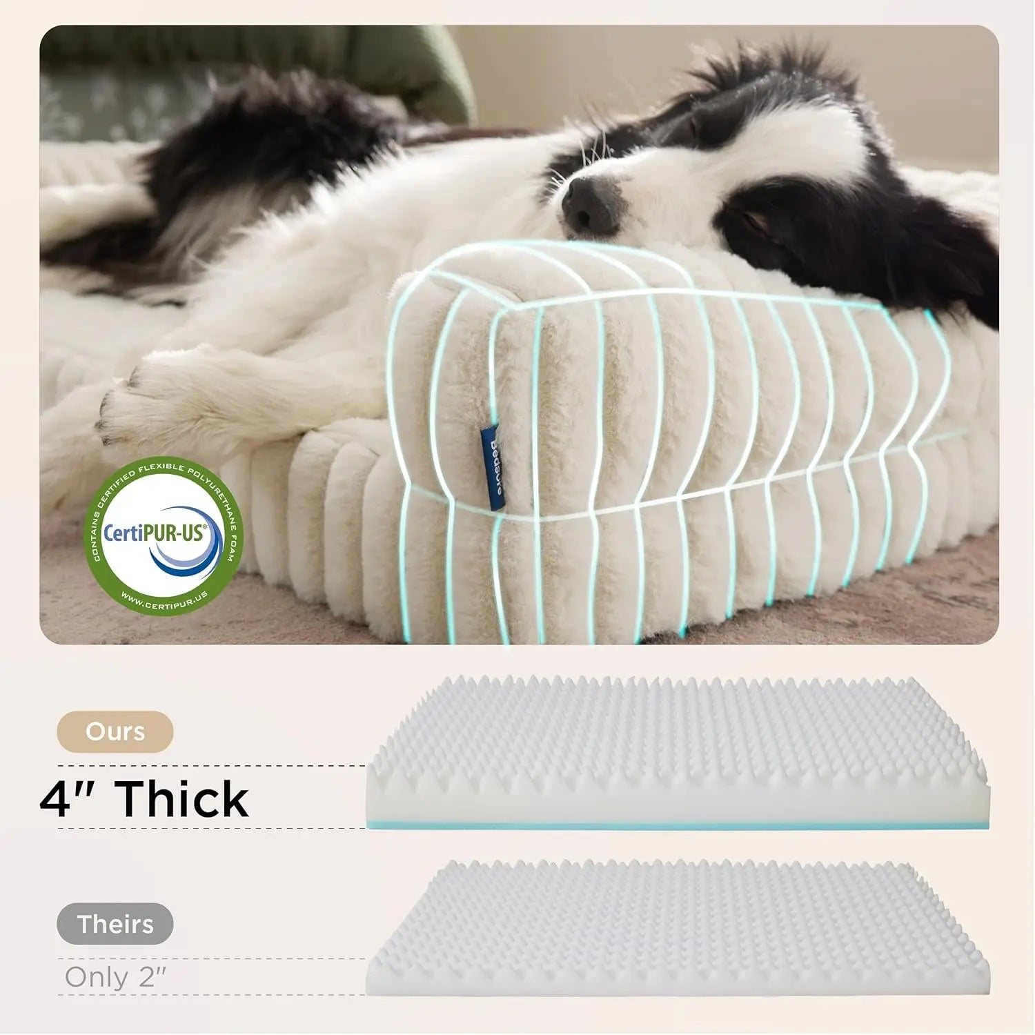 Bedsure Orthopedic Dog Bed for Extra Large Dogs - Waterproof Memory Foam with Non-Slip Base and Removable Corduroy Cover, Now Up to $20 Off