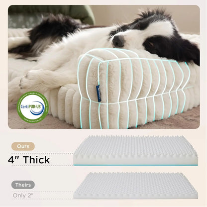 Bedsure Orthopedic Dog Bed for Extra Large Dogs - Waterproof Memory Foam with Non-Slip Base and Removable Corduroy Cover, Now Up to $20 Off