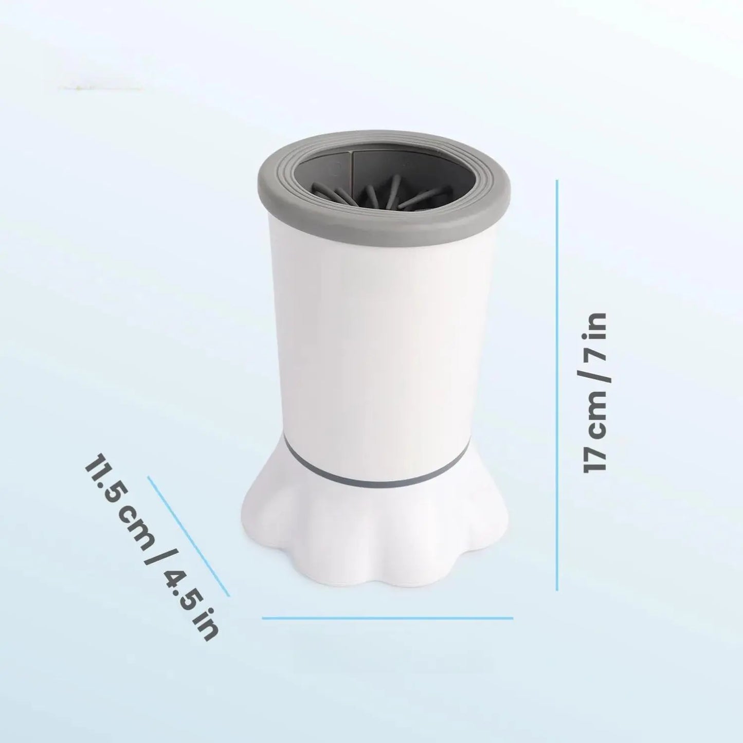 ALL for PAWS Automatic Dog Paw Cleaner - Electric Portable Paw Washer with Silicone Brush, Two Speed Settings, and Suction Cup Base