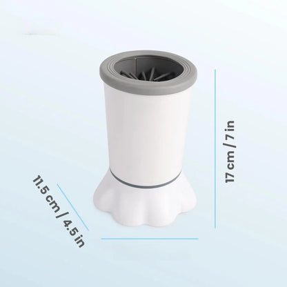 ALL for PAWS Automatic Dog Paw Cleaner - Electric Portable Paw Washer with Silicone Brush, Two Speed Settings, and Suction Cup Base