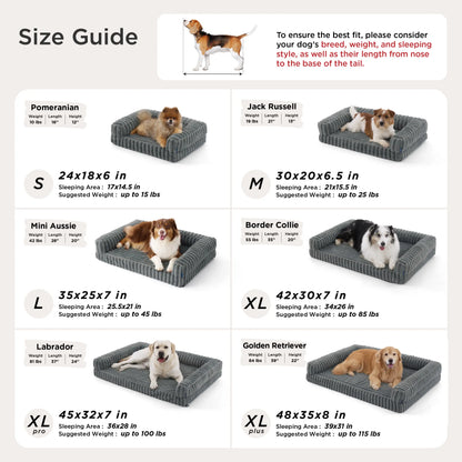 Bedsure Orthopedic Dog Bed for Extra Large Dogs - Waterproof Memory Foam with Non-Slip Base and Removable Corduroy Cover, Now Up to $20 Off