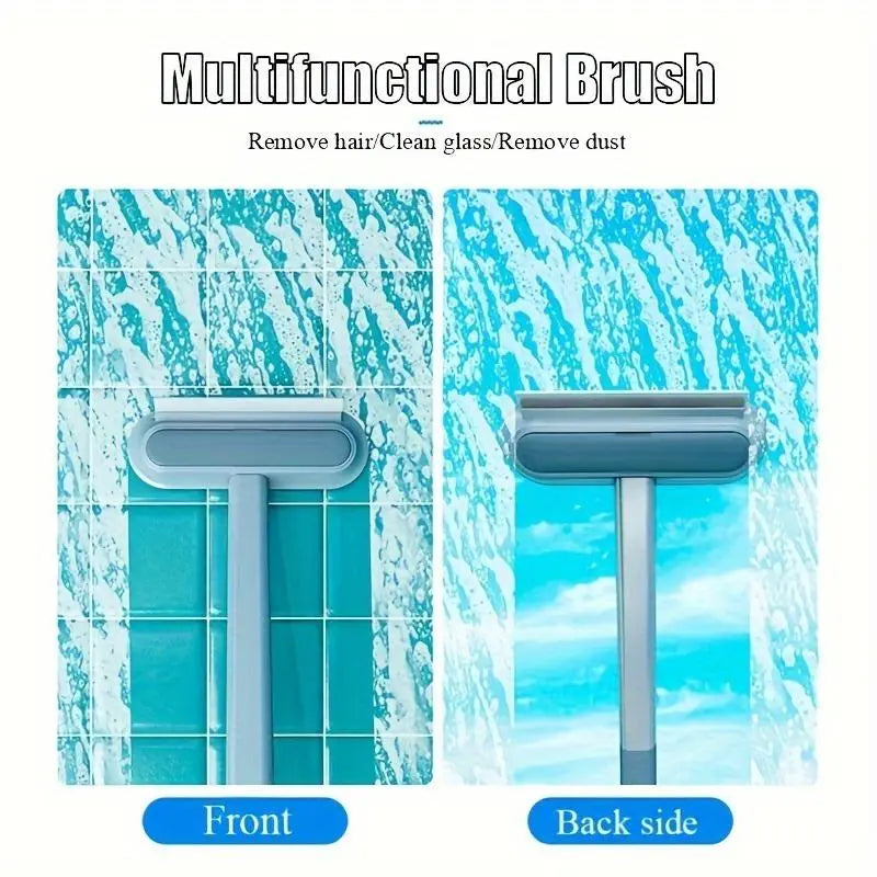 Reusable Pet Hair Removal Brush – Versatile Lint Cleaner for Dogs and Cats, Extended Handle, Washable Grooming Tool for Furniture, Clothing, Bedding, Sofas, Carpets, and Window Screens