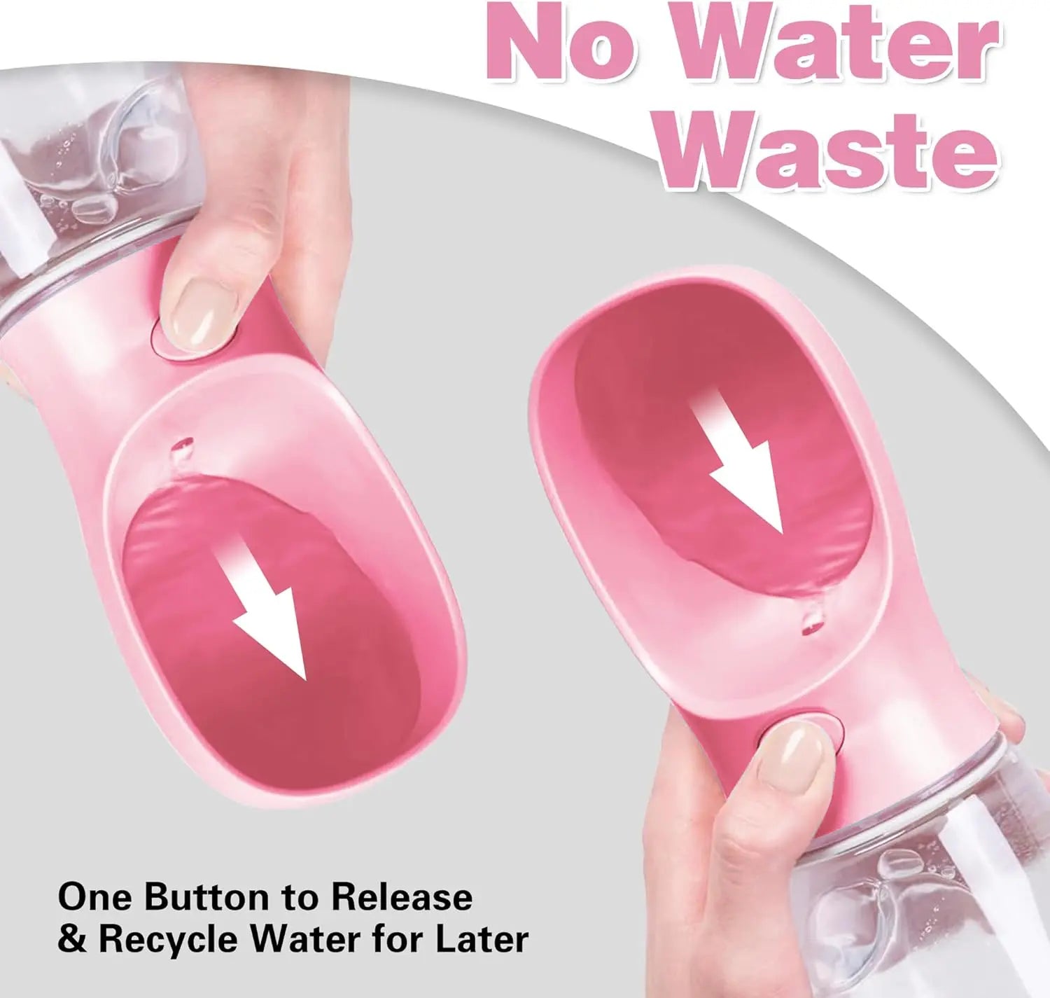 3-in-1 Portable Pet Water Bottle with Leak-Proof Storage and Integrated Poop Bag Dispenser - Perfect for Travel, Hiking, and Outdoor Walks. Easy to Disassemble and Clean, Designed for Practical Daily Use and Dry Food Feeding.