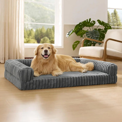 Bedsure Orthopedic Dog Bed for Extra Large Dogs - Waterproof Memory Foam with Non-Slip Base and Removable Corduroy Cover, Now Up to $20 Off